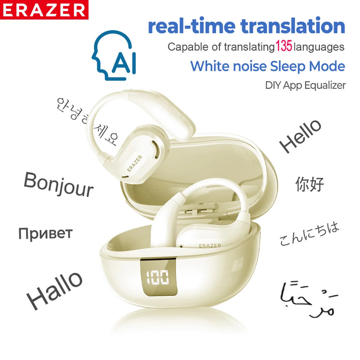 ERAZER XT66PRO - AI translator Earbuds