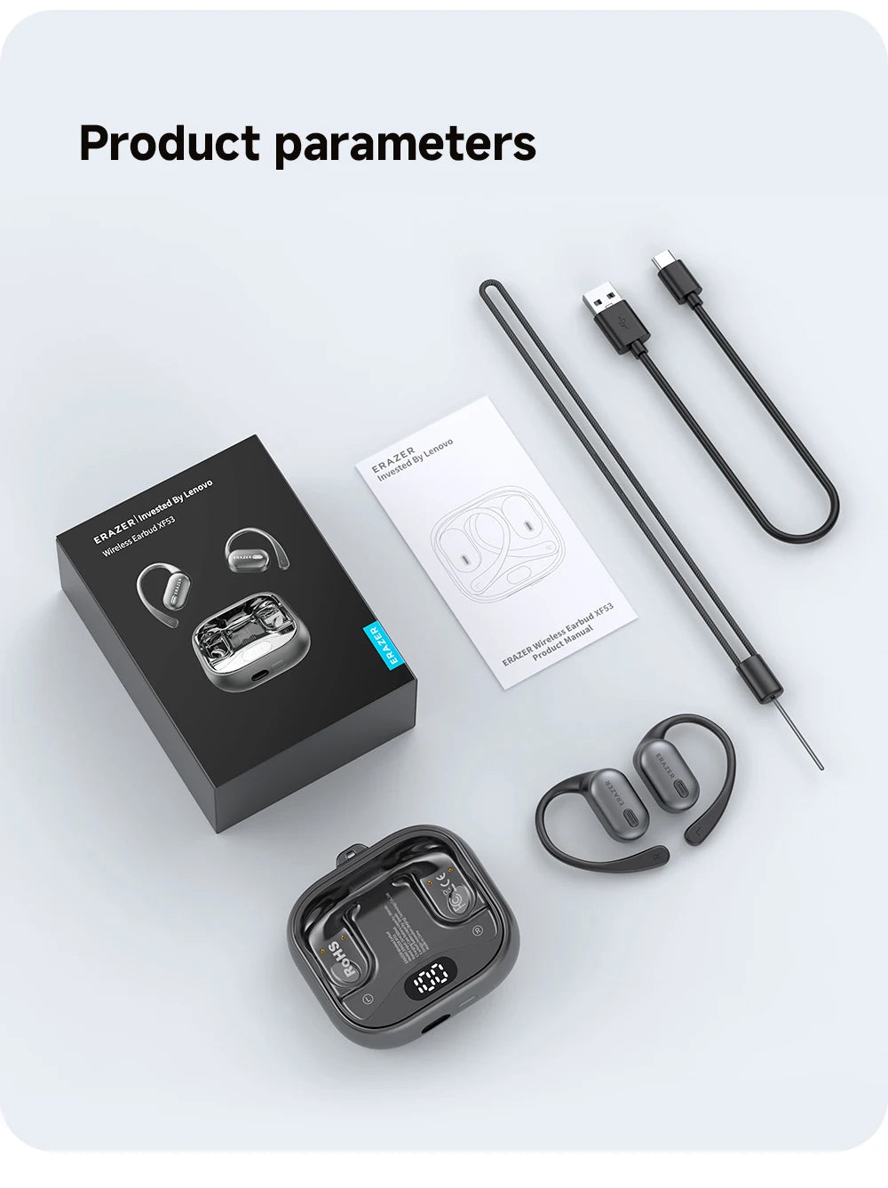 ERAZER XF53 - AI translator Earbuds