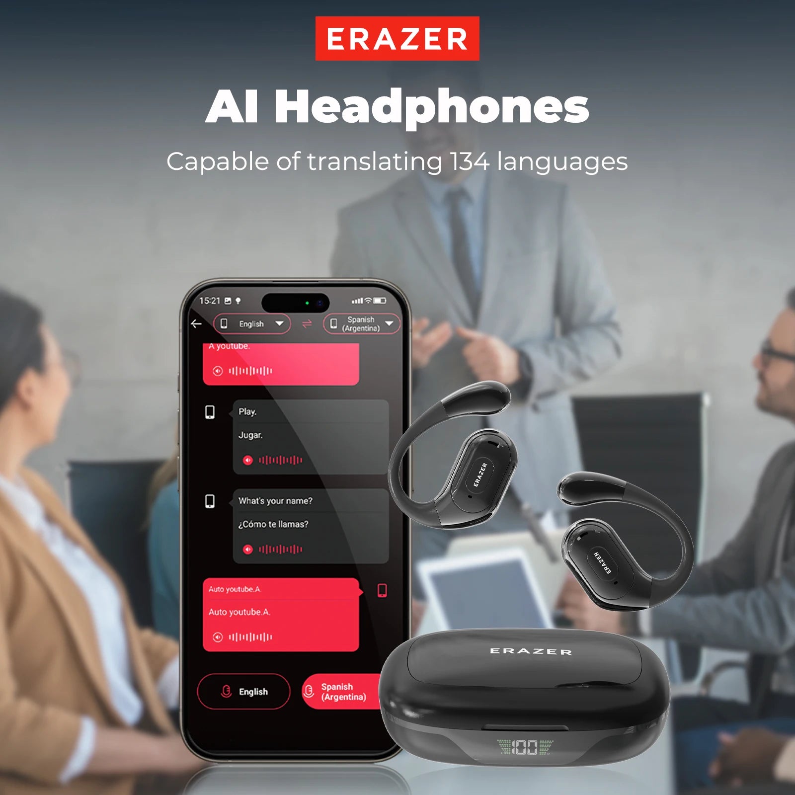 ERAZER XF51 - AI Translator Earbuds