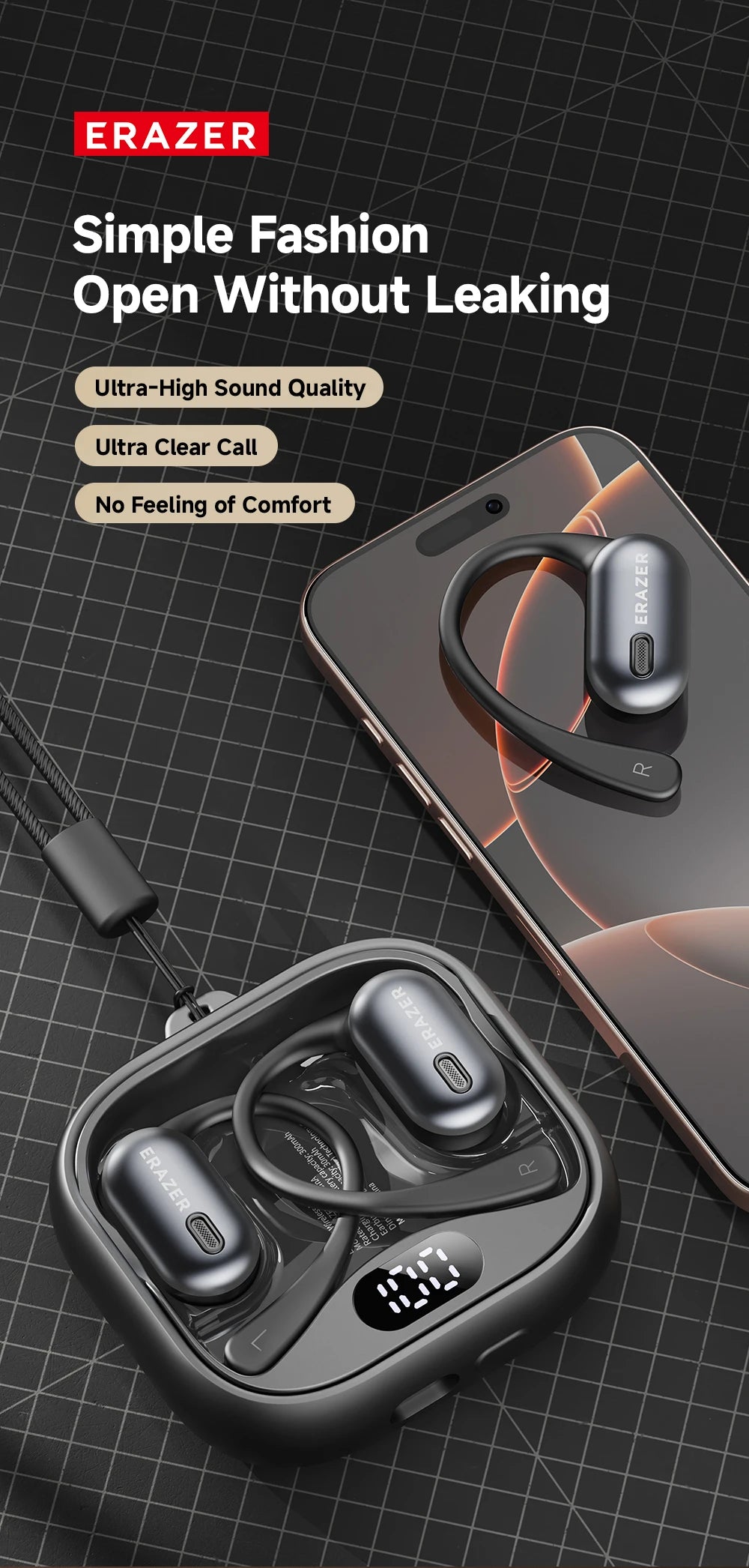 ERAZER XF53 - AI translator Earbuds