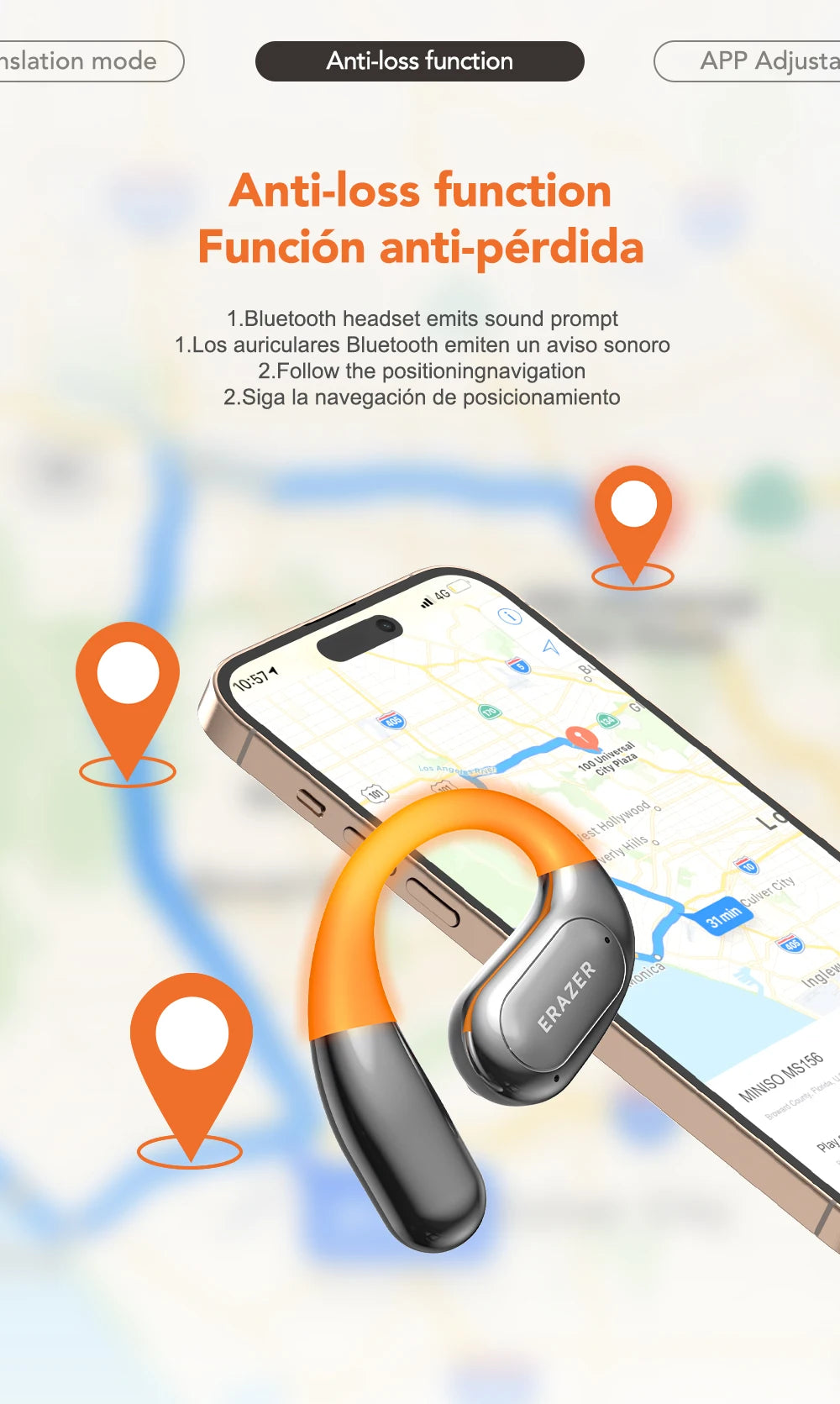 ERAZER XF31 - AI translator Earbuds