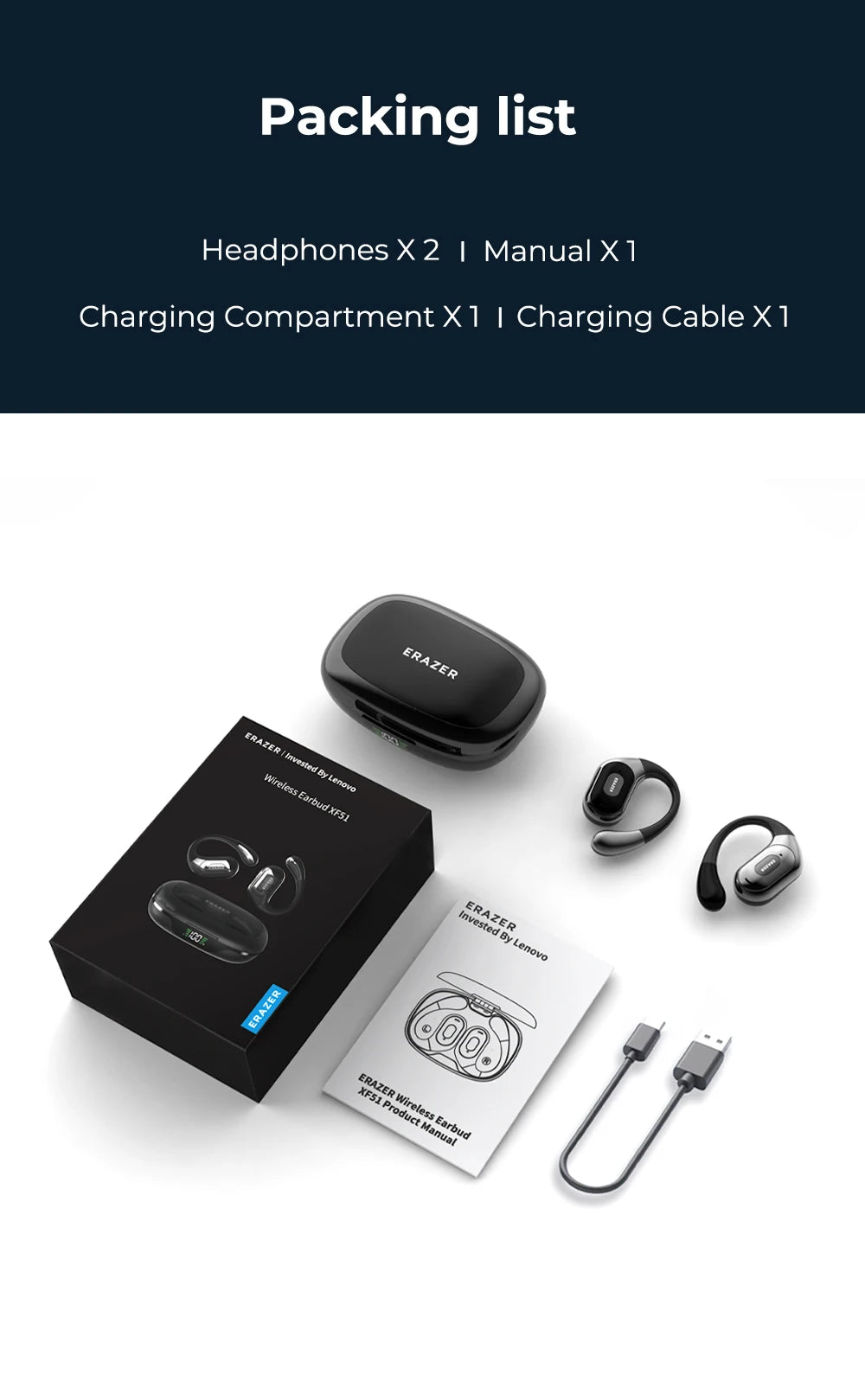 ERAZER XF51 - AI Translator Earbuds