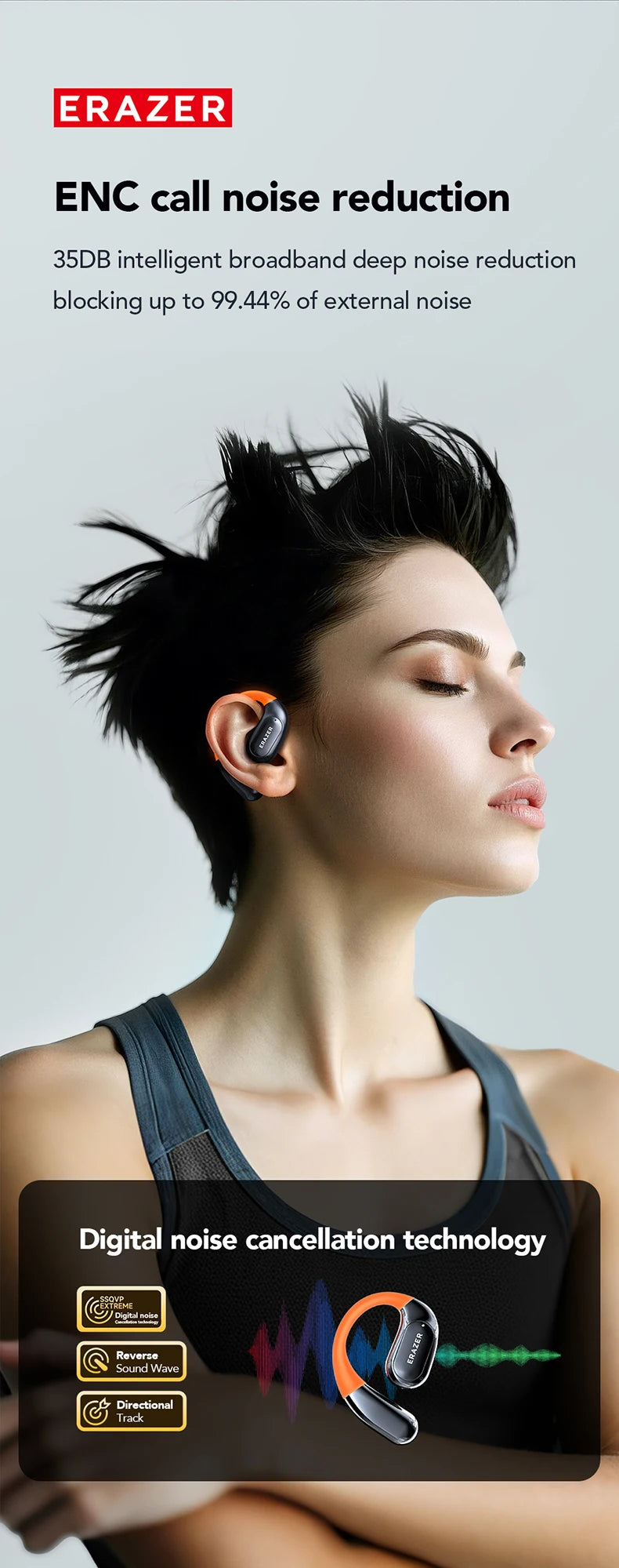 ERAZER XP15 - AI translator Earbuds