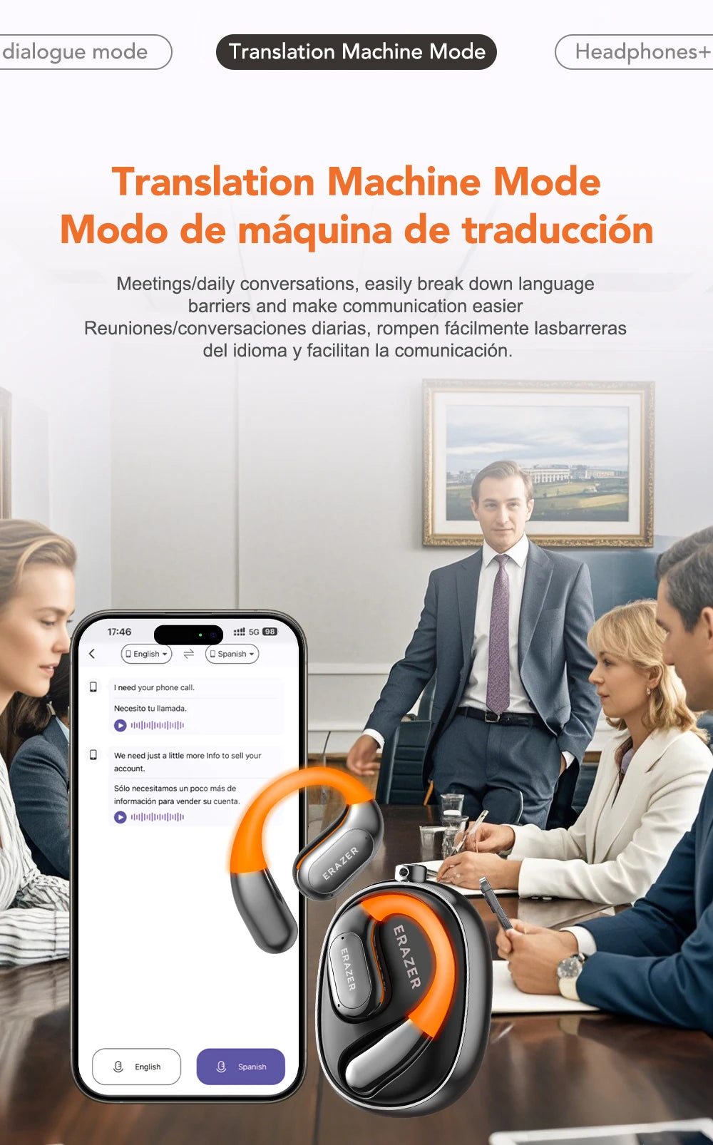 ERAZER XF31 - AI translator Earbuds