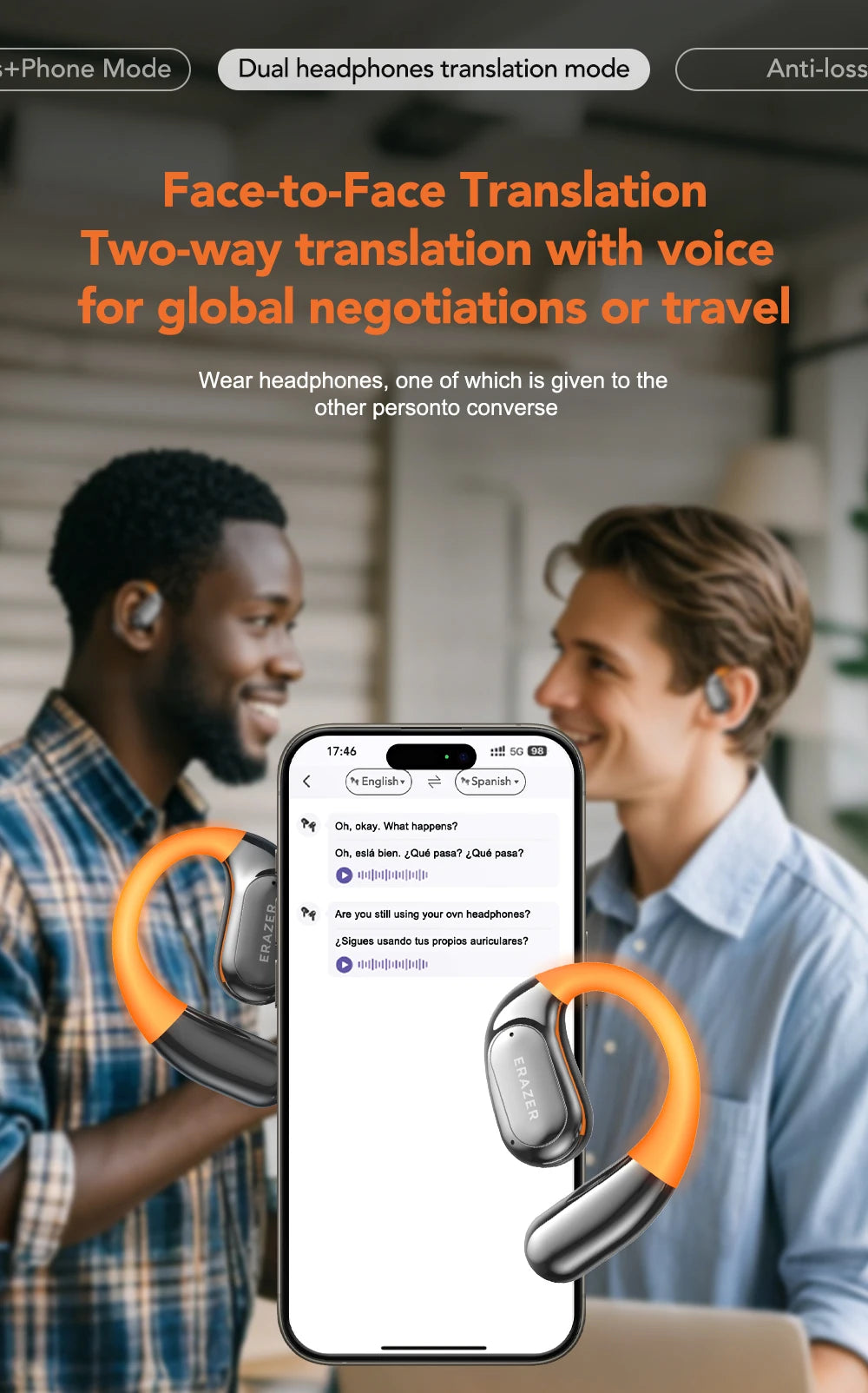 ERAZER XF31 - AI translator Earbuds