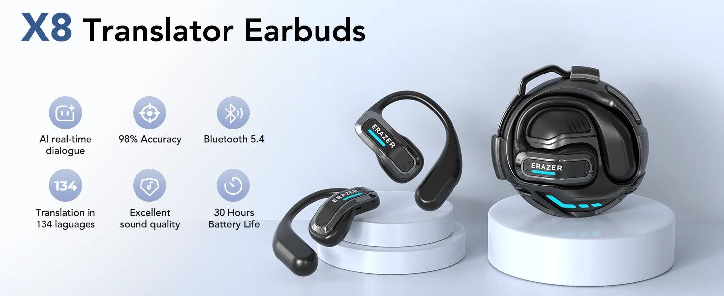 ERAZER X8 - AI translator Earbuds