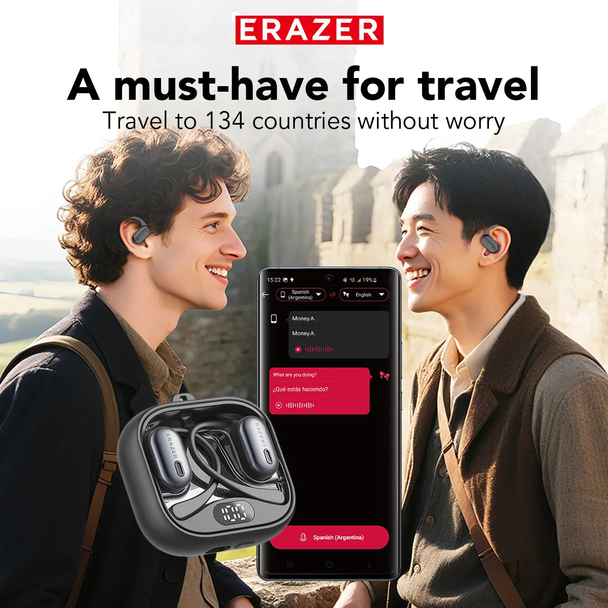 ERAZER XF53 - AI translator Earbuds