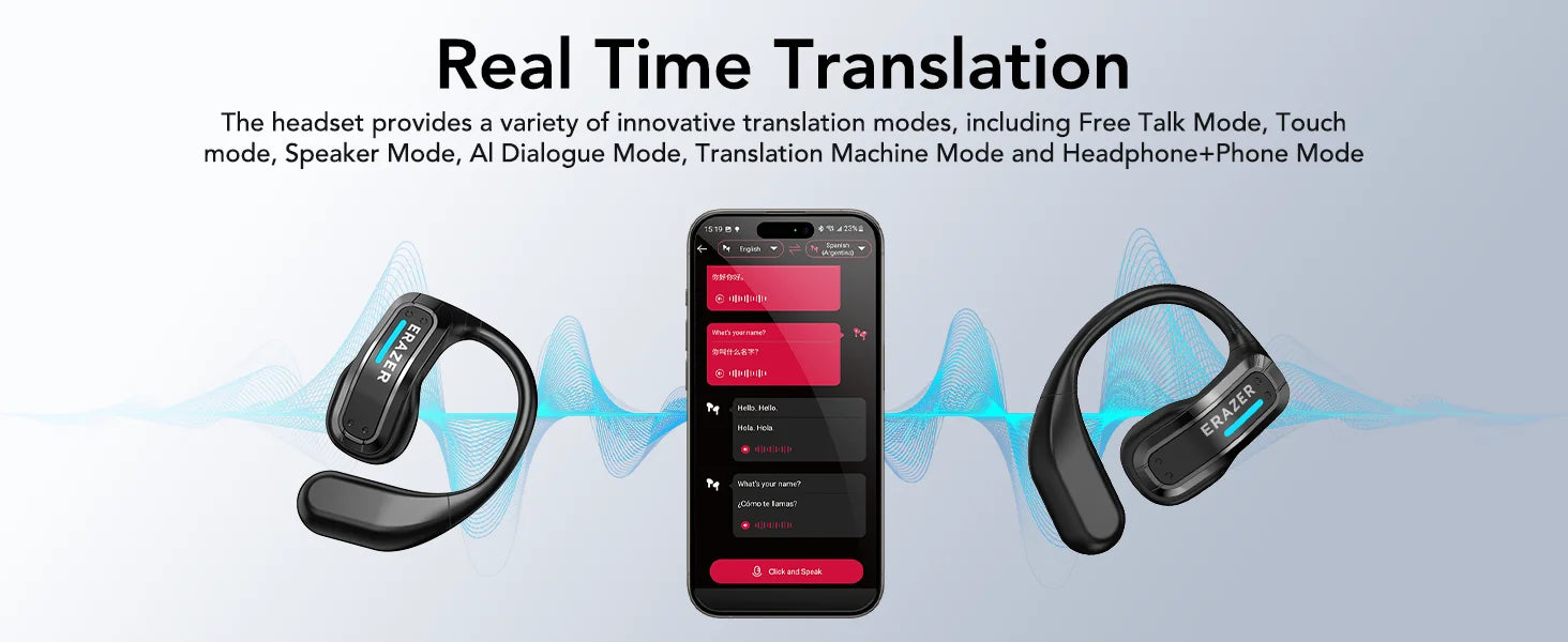 ERAZER X8 - AI translator Earbuds