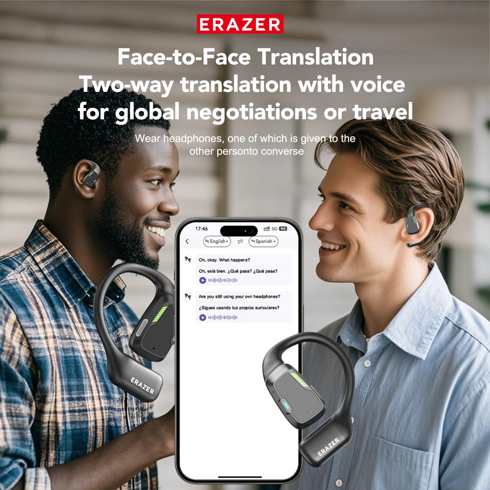 ERAZER XP6 - AI Translator Earbuds