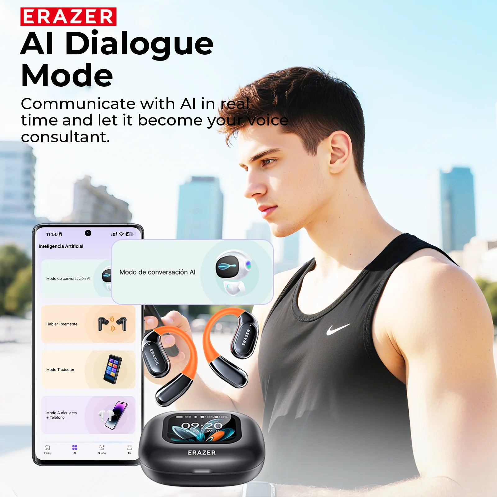 ERAZER XP15 - AI translator Earbuds
