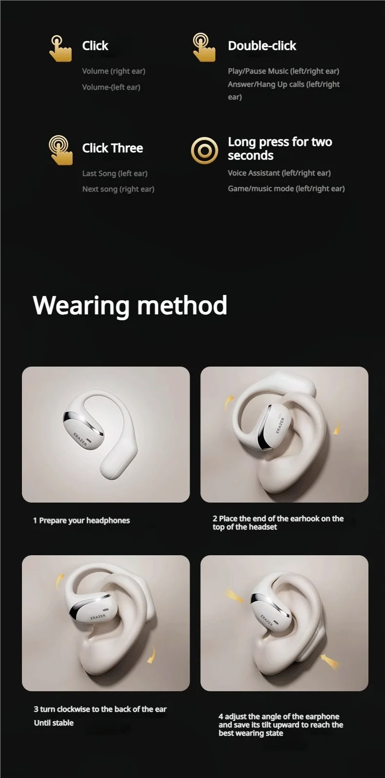 ERAZER X9 - AI Translator Earbuds