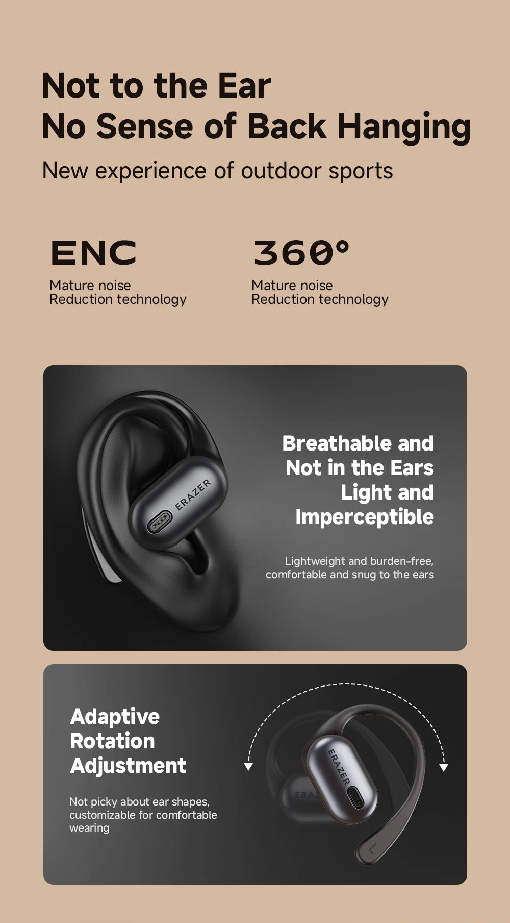 ERAZER XF53 - AI translator Earbuds