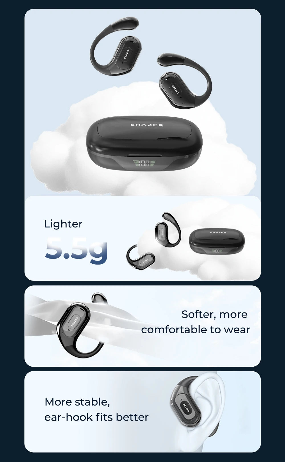ERAZER XF51 - AI Translator Earbuds