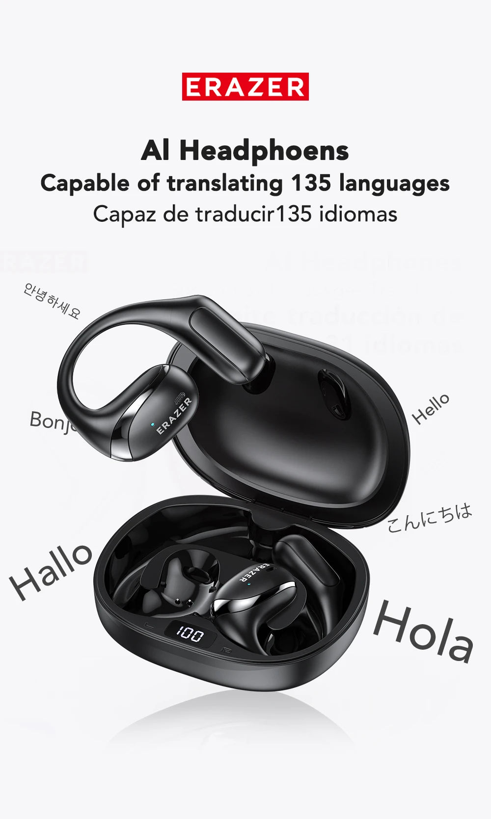 ERAZER X9 - AI Translator Earbuds