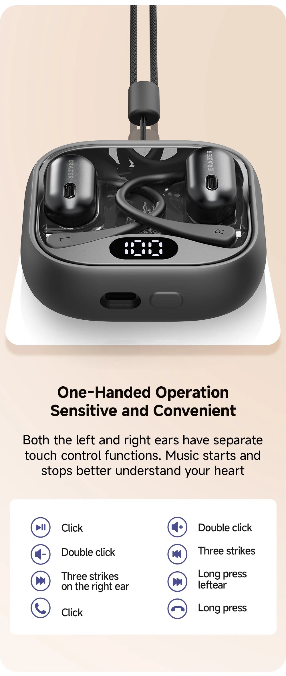 ERAZER XF53 - AI translator Earbuds