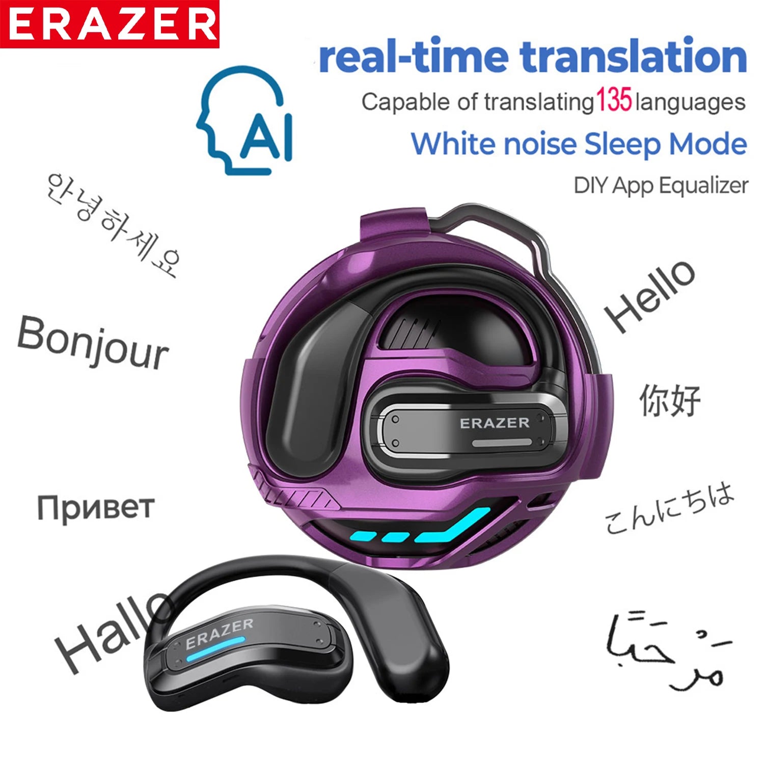 ERAZER X8 - AI translator Earbuds